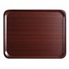 Cambro Taca do serwowania Mykonos, antypoślizgowa, w kolorze mahoniowym, prostokątna, o wym. 430x610 mm