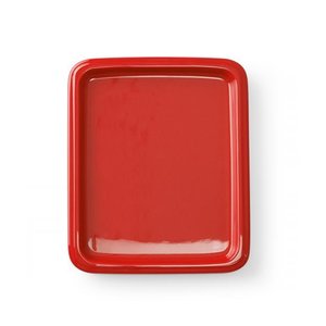 Fine Dine Taca porcelanowa GN, czerwona GN 2/4 Fine Dine Taca porcelanowa GN, czerwona GN 2/4