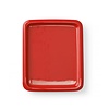 Fine Dine Taca porcelanowa GN, czerwona GN 2/4 Fine Dine Taca porcelanowa GN, czerwona GN 2/4
