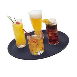 Cambro Taca do serwowania Camtread okrągła, antypoślizgowa, czarna 355 mm