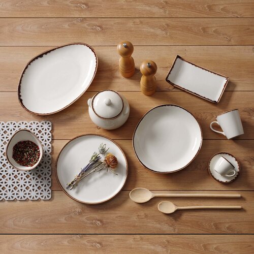 Fine Dine Talerz serwingowy Vanilla 215x180 mm Fine Dine Talerz serwingowy Vanilla 215x180 mm