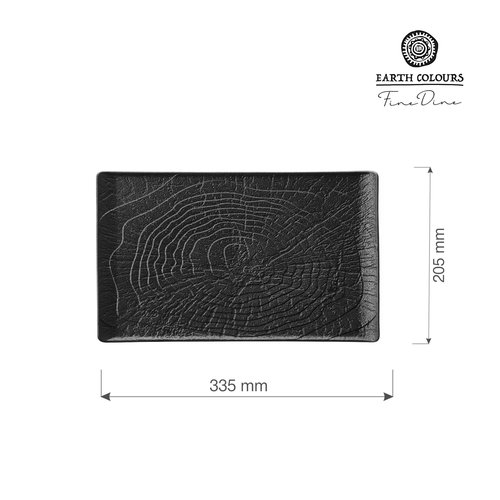 Fine Dine Talerz prostokątny Crust, 335x205mm Fine Dine Talerz prostokątny Crust, 335x205mm