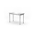 XXLselect Stół centralny bez półki Budget Line, skręcany 800x600x(h)850 mm