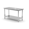 XXLselect Stół centralny z półką Budget Line, skręcany 1000x600x(h)850 mm