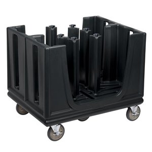 XXLselect Wózek do transportu i przechowywania talerzy, 984x760x(h)838mm, czarny XXLselect Wózek do transportu i przechowywania talerzy, 984x760x(h)838mm, czarny