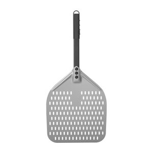 Hendi Wyprzedaż - Łopata do pizzy z perforacją i krótką rączką, kwadratowa z anodowanego aluminium, 300x660mm