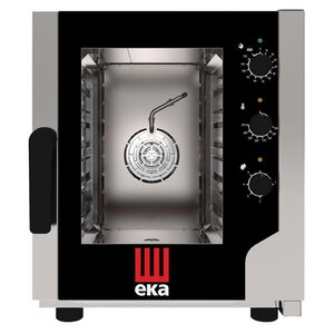 EKA Piec konwekcyjno-parowy 5 x GN 2/3 elektryczny 3,2 kW z bezpośrednim natryskiem, sterowany elektromechanicznie EKA Piec konwekcyjno-parowy 5 x GN 2/3 elektryczny 3,2 kW z bezpośrednim natryskiem, sterowany elektromechanicznie