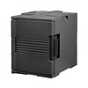 AmerBox Pojemnik termoizolacyjny cateringowy 2 x GN 1/1 - 200, ładowany od frontu, czarny