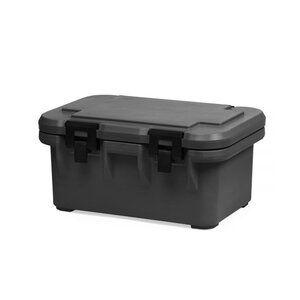 Hendi Pojemnik termoizolacyjny cateringowy GN 1/1 - 200, ładowany od góry, czarny