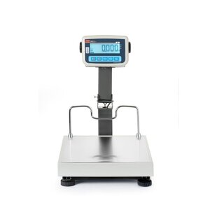 TEM Wyprzedaż - Waga platformowa LCD ze składanym wysięgnikiem i z legalizacją, 60 kg