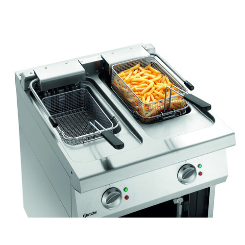 Bartscher Frytownica elektryczna 2-komorowa stacjonarna 11L, 17.4 kW Bartscher Frytownica elektryczna 2-komorowa stacjonarna 11L, 17.4 kW