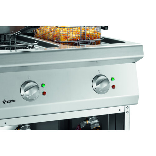 Bartscher Frytownica elektryczna 2-komorowa stacjonarna 11L, 17.4 kW Bartscher Frytownica elektryczna 2-komorowa stacjonarna 11L, 17.4 kW