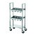 Bartscher Wózek na sztućce 2 półkowy 595x305x(h)1205 mm