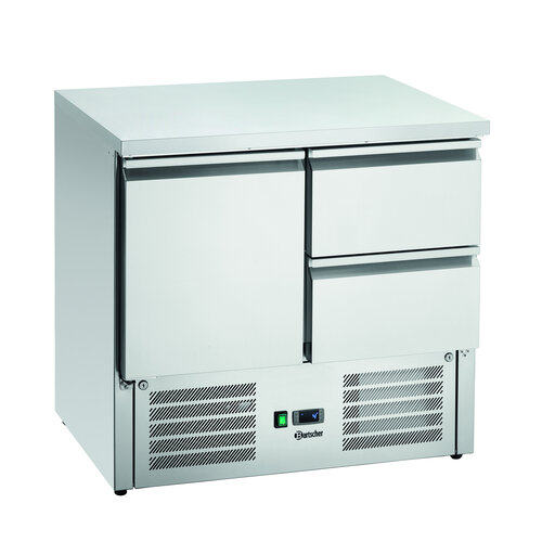 Bartscher Stół chłodniczy 1-drzwiowy z 2 szufladami 260L od 0 do 10°C, agergat dolny Bartscher Stół chłodniczy 1-drzwiowy z 2 szufladami 260L od 0 do 10°C, agergat dolny