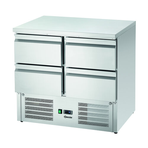 Bartscher Stół chłodniczy z 4 szufladami od 0 do 10°C, agergat dolny Bartscher Stół chłodniczy z 4 szufladami od 0 do 10°C, agergat dolny