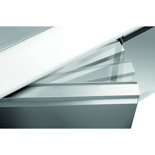 Bartscher Stół chłodniczy sałatkowy 2-drzwiowy, 2 x 1/1 GN + 3 x 1/6 GN, 260L od 0 do 10°C, agregat na dole Bartscher Stół chłodniczy sałatkowy 2-drzwiowy, 2 x 1/1 GN + 3 x 1/6 GN, 260L od 0 do 10°C, agregat na dole