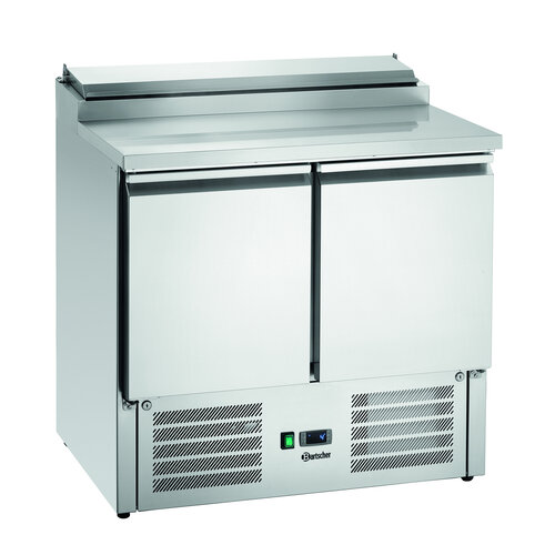 Bartscher Stół chłodniczy 2-drzwiowy, 260L, 5x 1/6 GN od 0 do 10°C, agergat dolny Bartscher Stół chłodniczy 2-drzwiowy, 260L, 5x 1/6 GN od 0 do 10°C, agergat dolny