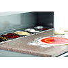 Bartscher Stół do pizzy 2-drzwiowy 260L, 5x 1/6 GN z nadstawą i blatem granitowym, agregat na dole Bartscher Stół do pizzy 2-drzwiowy 260L, 5x 1/6 GN z nadstawą i blatem granitowym, agregat na dole