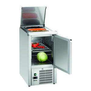 Bartscher Stół chłodniczy 1-drzwiowy, 140L, 1x 1/1 GN od 0 do 10°C, agergat dolny Bartscher Stół chłodniczy 1-drzwiowy, 140L, 1x 1/1 GN od 0 do 10°C, agergat dolny