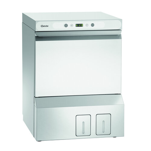 Bartscher Zmywarka podblatowa 500 x 500 mm do 60 koszy z dozownikiem płynu myjącego, pompą spustową i pompą wspomagającą płukanie Bartscher Zmywarka podblatowa 500 x 500 mm do 60 koszy z dozownikiem płynu myjącego, pompą spustową i pompą wspomagającą płukanie