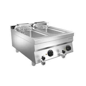 Bartscher Frytownica elektryczna 2-komorowa nablatowa 10L, 18 kW Bartscher Frytownica elektryczna 2-komorowa nablatowa 10L, 18 kW