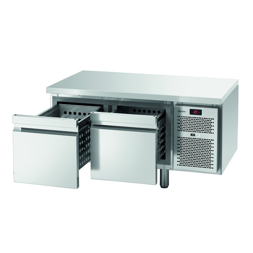 Bartscher Stół chłodniczy z 2 szufladami od -2 do 8°C, agergat boczny Bartscher Stół chłodniczy z 2 szufladami od -2 do 8°C, agergat boczny