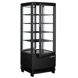 Saro Refrigerated display case with double doors, model SC 100 DT black 330-1015 Saro Refrigerated display case with double doors, model SC 100 DT black 330-1015