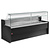 Diamond Refrigerated display case with a straight glass panel 90°, with a reserve - BLACK RO20/B5-R2