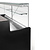Diamond Refrigerated display case with a straight glass panel 90°, with a reserve - BLACK RO20/B5-R2