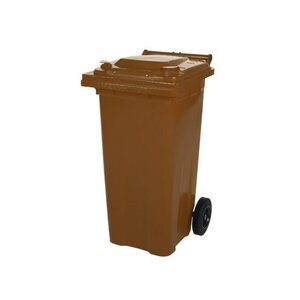 Saro 2-kołowy duży pojemnik na odpady, 120L, brązowy Saro 2-kołowy duży pojemnik na odpady, 120L, brązowy