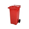 Saro 2-kołowy duży pojemnik na odpady, 120L, czerwony