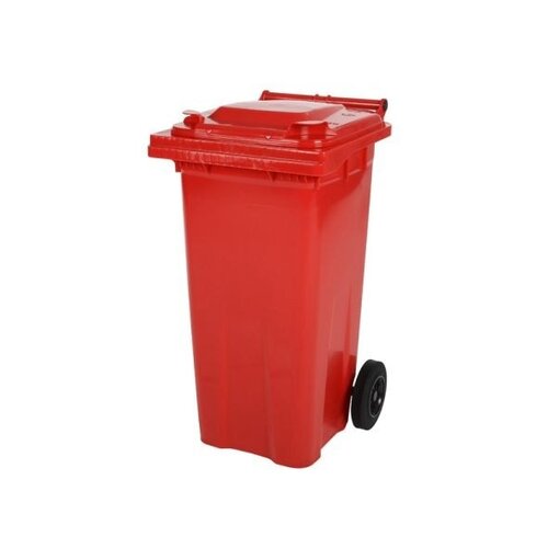 Saro 2-kołowy duży pojemnik na odpady, 120L, czerwony Saro 2-kołowy duży pojemnik na odpady, 120L, czerwony
