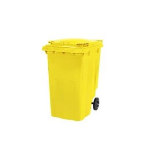 Saro 2-kołowy duży pojemnik na odpady, 340L, żółty Saro 2-kołowy duży pojemnik na odpady, 340L, żółty