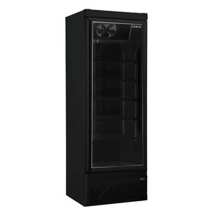 Saro Szafa chłodnicza przeszklona , 614 L, od 1 do 10 °C, czarna Saro Szafa chłodnicza przeszklona , 614 L, od 1 do 10 °C, czarna