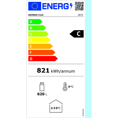 Saro Szafa chłodnicza przeszklona 620 L, od 0 do 10 °C Saro Szafa chłodnicza przeszklona 620 L, od 0 do 10 °C