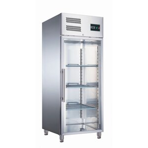 Saro Szafa mroźnicza przeszklona 650 L, od -22 do -18 °C, srebrna Saro Szafa mroźnicza przeszklona 650 L, od -22 do -18 °C, srebrna