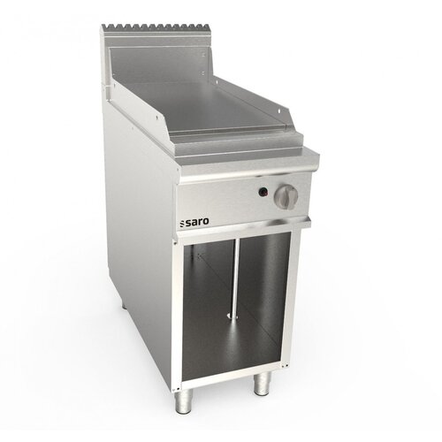 Saro Gazowa płyta grillowa gładka, 6.9 kW na podstawie półotwartej Saro Gazowa płyta grillowa gładka, 6.9 kW na podstawie półotwartej