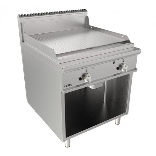 Saro Gazowy grill ryflowany 13.8 kW na podstawie półotwartej Saro Gazowy grill ryflowany 13.8 kW na podstawie półotwartej