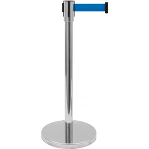 Saro Słupek odgradzający (h)915 mm, srebrny z niebieską taśmą 3000mm Saro Słupek odgradzający (h)915 mm, srebrny z niebieską taśmą 3000mm