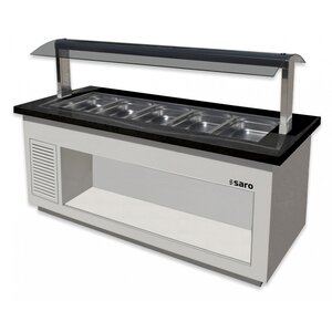Saro Bufet grzewczy 3 x 1/1 GN od 30 do 90°C 880x1300x(h)1350mm Saro Bufet grzewczy 3 x 1/1 GN od 30 do 90°C 880x1300x(h)1350mm