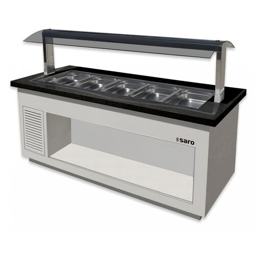 Saro Bufet grzewczy 3 x 1/1 GN od 30 do 90°C 880x1300x(h)1350mm Saro Bufet grzewczy 3 x 1/1 GN od 30 do 90°C 880x1300x(h)1350mm