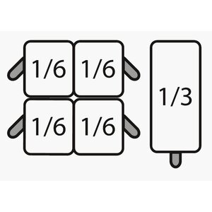 Saro Zestawy koszyczków na makaron 4x 1/6 + 1x 1/3 Saro Zestawy koszyczków na makaron 4x 1/6 + 1x 1/3