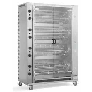 Saro Rożen gazowy z 4 rożnami na 24 kurczaków 18.6 kW Saro Rożen gazowy z 4 rożnami na 24 kurczaków 18.6 kW