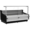 XXLselect Refrigerated counter, straight glass, with aggregate