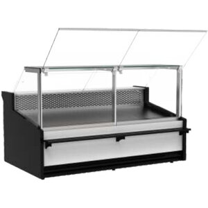 XXLselect Refrigerated counter, straight glass, with aggregate XXLselect Refrigerated counter, straight glass, with aggregate