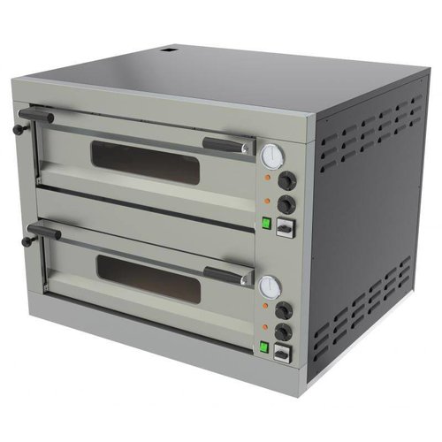 RedFox Double Deck Electric Pizza Oven 16 kW, 12 x Ø 33 cm RedFox Double Deck Electric Pizza Oven 16 kW, 12 x Ø 33 cm