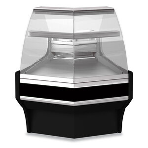 Diamond Lada neutralna narożnikowa, kąt 45° z niską szybą, czarna