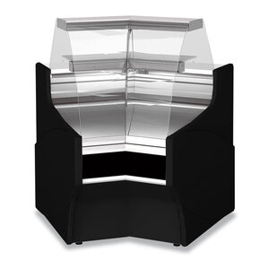 Diamond Lada neutralna narożnikowa, kąt 45° z niską szybą 1060x1090x(h)1105 mm, czarna