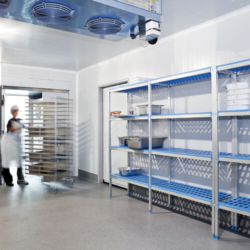 Diamond Regał magazynowy 4 półki, 500x1190x1750mm z anodowanego aluminium