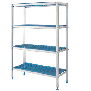 Diamond Regał magazynowy 4 półki, 500x1590x1750mm z anodowanego aluminium Diamond Regał magazynowy 4 półki, 500x1590x1750mm z anodowanego aluminium